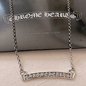 Chrome Hearts Banner Scroll Necklace
